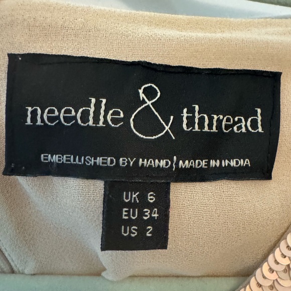 Needle & Thread Size 2 Floral Beaded & Sequined Embellished Dress in Pink EUC - Picture 8 of 8